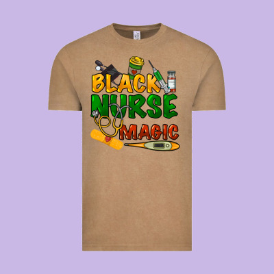 Black Nurse Magic Vintage Tee Designed By Howdyjamesfarm