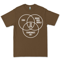 Cacao 1984 Brave New World Fahrenheit 451 Conspiracy T-Shirt Premium Tee - maiPhamDesign