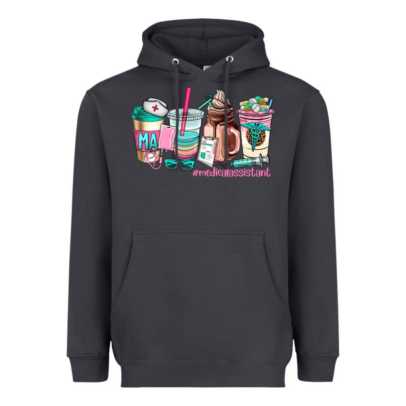 Medical Assistant Coffee Cup Heavyweight Hoodie by AdoDesignShop | Teevron