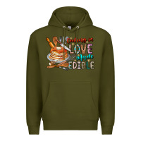 Army Green cooking is love made edible Premium Hoodie - CowhideDigitalArt