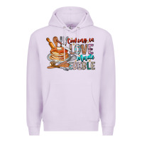 Lilac cooking is love made edible Premium Hoodie - CowhideDigitalArt