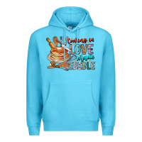 Ocean Blue cooking is love made edible Premium Hoodie - CowhideDigitalArt