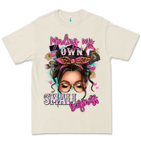 Minding My Own Small Business Messy Bun Premium Tee | Teevron