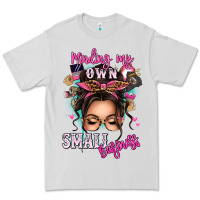 Dove Grey minding my own small business messy bun Premium Tee - texasbilliewilder