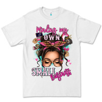 White minding my own small business messy bun Premium Tee - texasbilliewilder