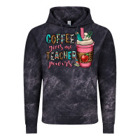 Cloud Black coffee gives me teacher powers Vintage Hoodie - OliviaCreatesArt
