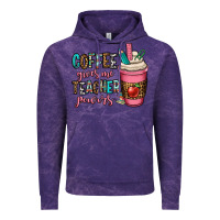 Cloud Purple coffee gives me teacher powers Vintage Hoodie - OliviaCreatesArt