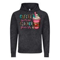 Vintage Black coffee gives me teacher powers Vintage Hoodie - OliviaCreatesArt