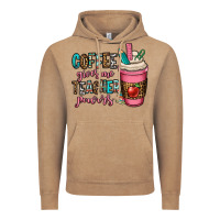 Vintage Coffee coffee gives me teacher powers Vintage Hoodie - OliviaCreatesArt