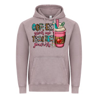 Vintage Zinc coffee gives me teacher powers Vintage Hoodie - OliviaCreatesArt