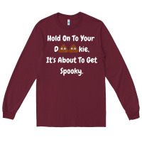 Burgundy spooky halloween women and children Long Sleeve Tee - maiPhamDesign
