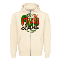 Sandshell mini claus christmas Zipper Hoodie - BarkalooDesign