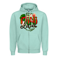 Seafoam mini claus christmas Zipper Hoodie - BarkalooDesign