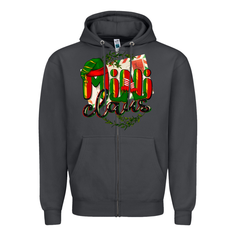 Mini Claus Christmas Zipper Hoodie by BarkalooDesign | Teevron
