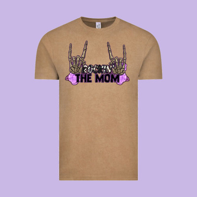 Rockin' The Mom Vintage Tee Designed By Cowgirlartshop