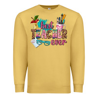 Antique Gold best teacher ever Premium Sweatshirt - AdoDesignShop