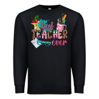 Black best teacher ever Premium Sweatshirt - AdoDesignShop