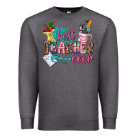 Charcoal Heather best teacher ever Premium Sweatshirt - AdoDesignShop
