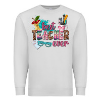 Dove Grey best teacher ever Premium Sweatshirt - AdoDesignShop