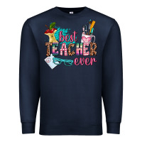 Navy best teacher ever Premium Sweatshirt - AdoDesignShop