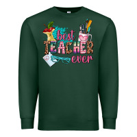 Sports Green best teacher ever Premium Sweatshirt - AdoDesignShop