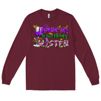 Burgundy Pour me something mister Long Sleeve Tee - FaDigitalArtStudio