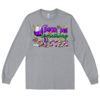 Heather Grey Pour me something mister Long Sleeve Tee - FaDigitalArtStudio