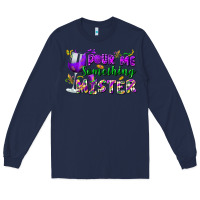 Navy Pour me something mister Long Sleeve Tee - FaDigitalArtStudio
