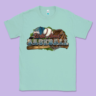 Wild About Baseball Classic Tee Designed By Howdyjamesfarm