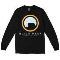 Black Black Mesa Research Facility T-Shirt Long Sleeve Tee - maiPhamDesign