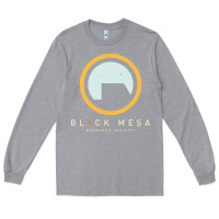 Heather Grey Black Mesa Research Facility T-Shirt Long Sleeve Tee - maiPhamDesign