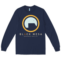 Navy Black Mesa Research Facility T-Shirt Long Sleeve Tee - maiPhamDesign