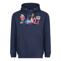 Navy hair stylist coffee cup Heavyweight Hoodie - AdoDesignShop