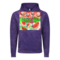 Cloud Purple Watermelon and coconut summer 20oz skinny tumbler Vintage Hoodie - FaDigitalArtStudio