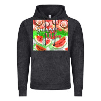 Vintage Black Watermelon and coconut summer 20oz skinny tumbler Vintage Hoodie - FaDigitalArtStudio