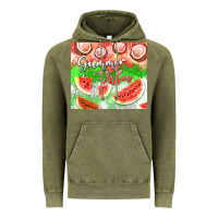 Vintage Olive Watermelon and coconut summer 20oz skinny tumbler Vintage Hoodie - FaDigitalArtStudio