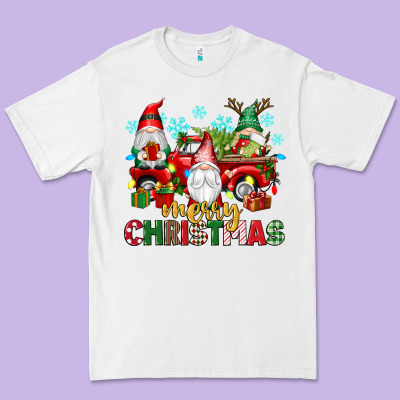 Merry Christmas Gnome Truck Premium Tee Designed By Texasbilliewilder