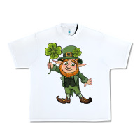 White St. Patrick's day elf Urban Heavy Tee - CowGirlArtShop