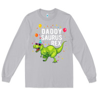 Moon Dust Mens Daddysaurus T Rex Dinosaur Daddy Family Matching Gifts Idea Long Sleeve Tee - maiPhamDesign