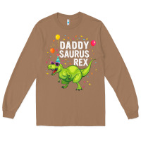 Toasted Coconut Mens Daddysaurus T Rex Dinosaur Daddy Family Matching Gifts Idea Long Sleeve Tee - maiPhamDesign
