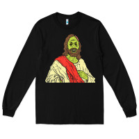 Black zombie jesus halloween costume christian christ Long Sleeve Tee - maiPhamDesign