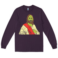 Plum zombie jesus halloween costume christian christ Long Sleeve Tee - maiPhamDesign