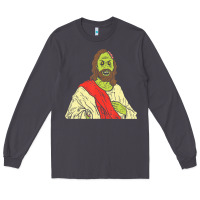 Smoke zombie jesus halloween costume christian christ Long Sleeve Tee - maiPhamDesign