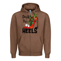 Chestnut deck the heels Christmas Zipper Hoodie - BarkalooDesign