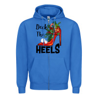 True Royal deck the heels Christmas Zipper Hoodie - BarkalooDesign