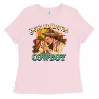 Bubblegum Pink Bring me flowers cowboy Ladies Tee - HowdyJamesFarm