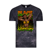 Cloud Black Black history afro woman Vintage Tee - HowdyJamesFarm
