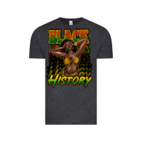 Vintage Black Black history afro woman Vintage Tee - HowdyJamesFarm