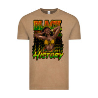 Vintage Coffee Black history afro woman Vintage Tee - HowdyJamesFarm