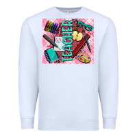 White teacher Premium Sweatshirt - AdoDesignShop